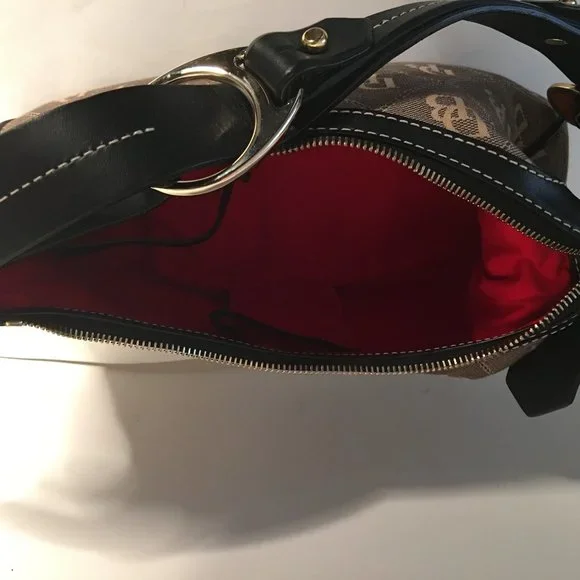 Dooney & Bourke Tan/black Signature Shoulder Bag - Picture 9 of 13